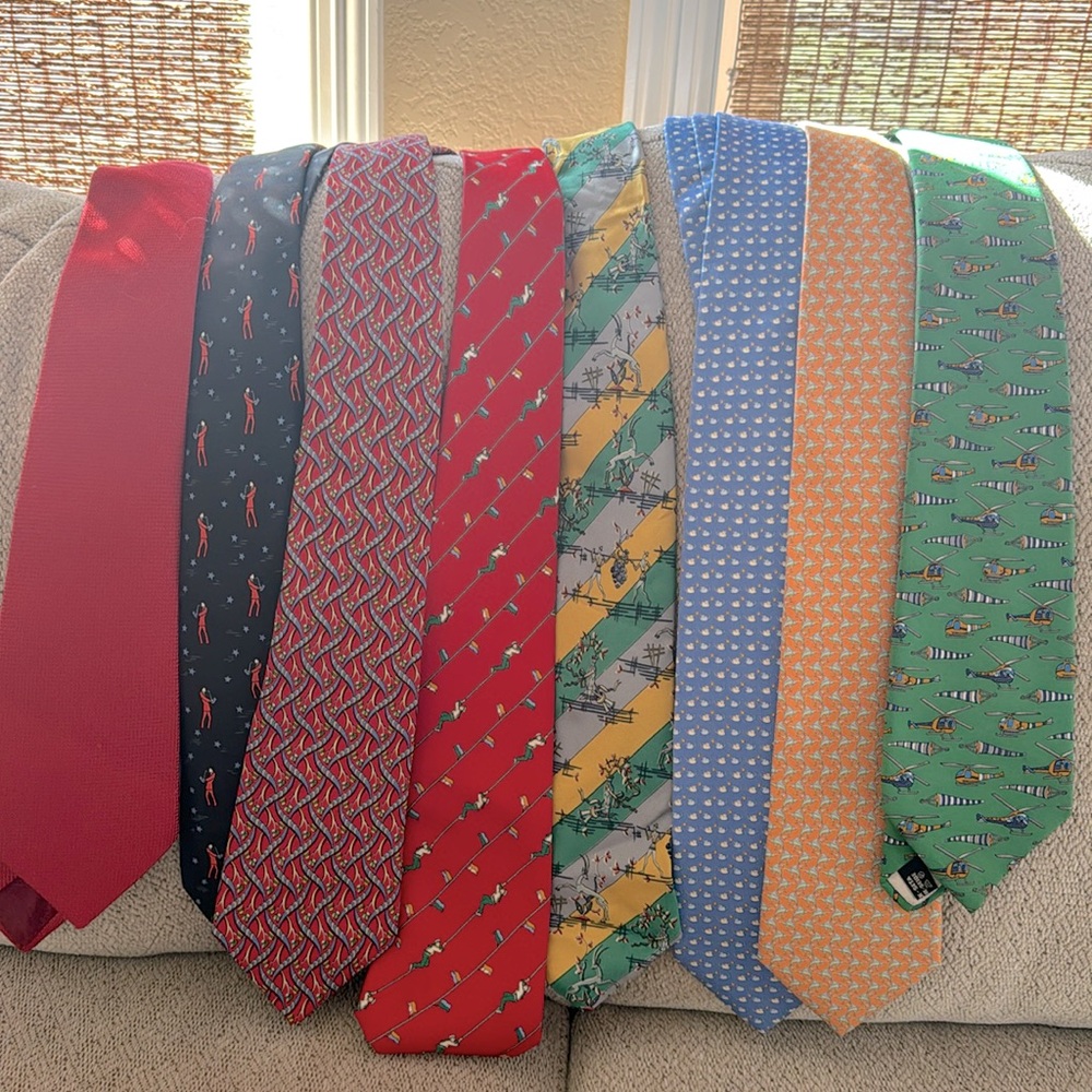 Ties! Hermes and Ferragamo